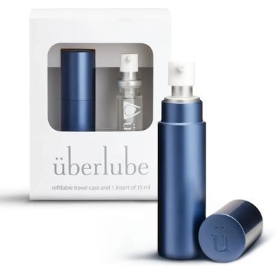 Uberlube Good-To-Go Traveler Refillable Case & 1 Refill - Blue - Lubricant Case & Refill Uberlube Good-To-Go Traveler Refillable Case & 1 Refill - Blue - Lubricant Case & Refill