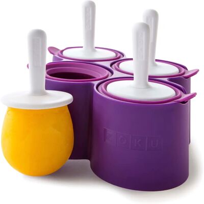 Moules à Glaces Ronds Zoku - Pack de 4, Sans BPA, Couleurs Amusantes - Publicité Moules à Glaces Ronds Zoku - Pack de 4, Sans BPA, Couleurs Amusantes - Publicité