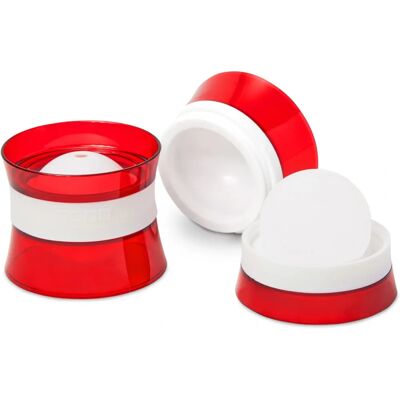 ZOKU Eis Ballen Form - 6,4cm stapelbare Eissphäre - Packung mit 2 rot ZOKU Eis Ballen Form - 6,4cm stapelbare Eissphäre - Packung mit 2 rot