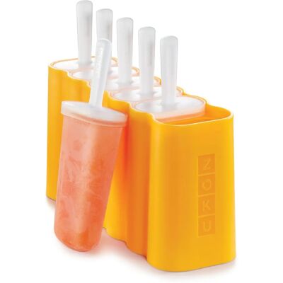 Zoku Mod 6 Pops - Orange - Ice Lolly Moulds Zoku Mod 6 Pops - Orange - Ice Lolly Moulds
