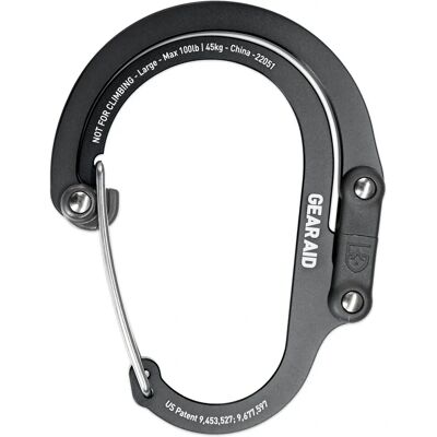 Gear Aid Heroclip Großer Hybrid Camping Gurtclip - Schwarz Gear Aid Heroclip Großer Hybrid Camping Gurtclip - Schwarz