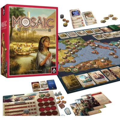University Games Mosaic: En historia av civilisation - Brädspel om strategi och historia University Games Mosaic: En historia av civilisation - Brädspel om strategi och historia