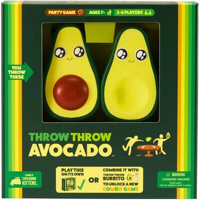 Exploding Kittens Throw Throw Avocado Jeu - Jeu de cartes pour 2-6 joueurs Exploding Kittens Throw Throw Avocado Jeu - Jeu de cartes pour 2-6 joueurs