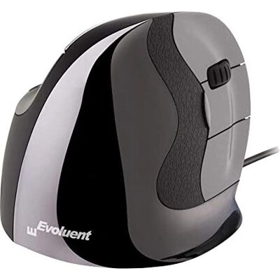 Evoluent VerticalMouse D Medium Ergonomic Vertical Mouse - Right Hand - USB Laser Evoluent VerticalMouse D Medium Ergonomic Vertical Mouse - Right Hand - USB Laser