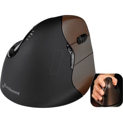 Evoluent Vertical Mouse 4 Small - Right Hand - Wireless - 6 Buttons - Optical Evoluent Vertical Mouse 4 Small - Right Hand - Wireless - 6 Buttons - Optical