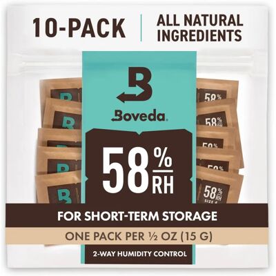 Boveda - 58% Humidor Packets - 4-10 Count - Humidity Control Packets Boveda - 58% Humidor Packets - 4-10 Count - Humidity Control Packets
