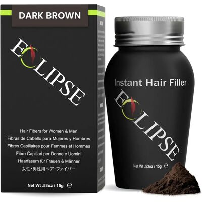 ECLIPSE - Instant Hair Filler - Dark Brown - Hair Fibers ECLIPSE - Instant Hair Filler - Dark Brown - Hair Fibers