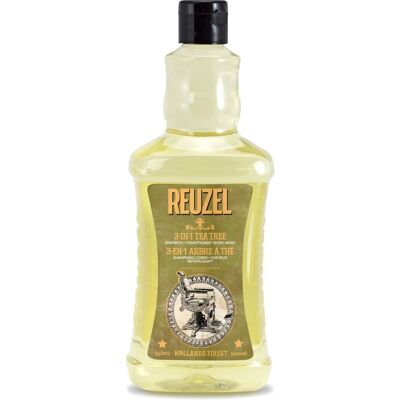 Reuzel - Szampon, Odżywka i Żel pod Prysznic 3 w 1 - Mężczyzna 1000ml Reuzel - Szampon, Odżywka i Żel pod Prysznic 3 w 1 - Mężczyzna 1000ml