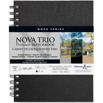 Notes Clairefontaine 399680TSBC - Gruby papier 150g/m² - Średnia faktura - Do suchych technik Notes Clairefontaine 399680TSBC - Gruby papier 150g/m² - Średnia faktura - Do suchych technik