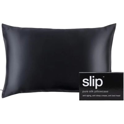 Fundas de Almohada de Seda Pura Queen de Slip - Negro Fundas de Almohada de Seda Pura Queen de Slip - Negro