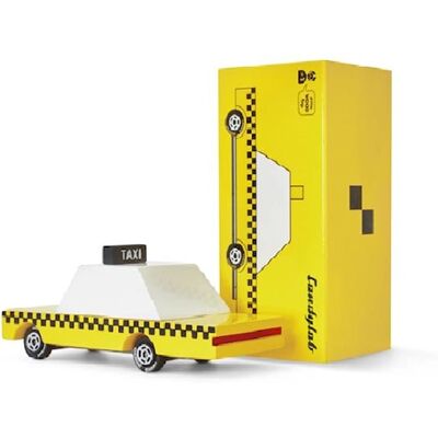 Candylab Yellow Taxi Toy - Classic NYC Wooden Car for Kids & Collectors Candylab Yellow Taxi Toy - Classic NYC Wooden Car for Kids & Collectors