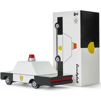 Candylab White/Black Police Car - Toy Car - 9cm - F871 - Gift Box - Toy Car Candylab White/Black Police Car - Toy Car - 9cm - F871 - Gift Box - Toy Car