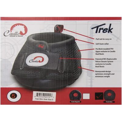 Cavallo Black Trek Horse Hufschuhe - Schlanke Sohle Größe 3 Cavallo Black Trek Horse Hufschuhe - Schlanke Sohle Größe 3