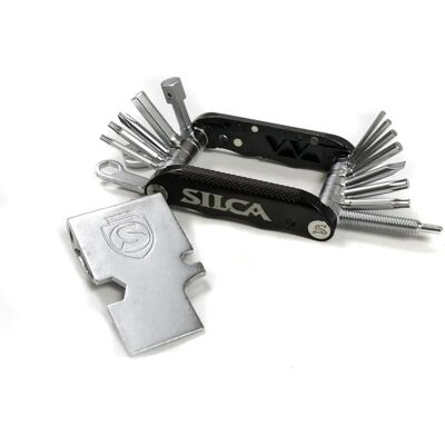 Coltello Militare Italiano Silca - Venti - Nero - Multitool - Riparazione Bici Coltello Militare Italiano Silca - Venti - Nero - Multitool - Riparazione Bici