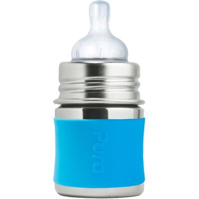 Pura Biberon en acier inoxydable 150 ml - Bleu ciel - Bébé - Publicité Pura Biberon en acier inoxydable 150 ml - Bleu ciel - Bébé - Publicité