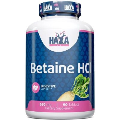 Haya Labs Betaína HCL 650 mg 90 Comprimidos Haya Labs Betaína HCL 650 mg 90 Comprimidos