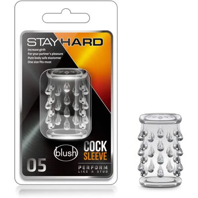 Blush Novelties Stay Hard Cock Sleeve - 5cm, Transparent Blush Novelties Stay Hard Cock Sleeve - 5cm, Transparent
