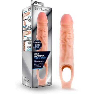 Blush Novelties Performance Cock Sheath Extender 9 Pulgadas - Extensor de Pene Blush Novelties Performance Cock Sheath Extender 9 Pulgadas - Extensor de Pene