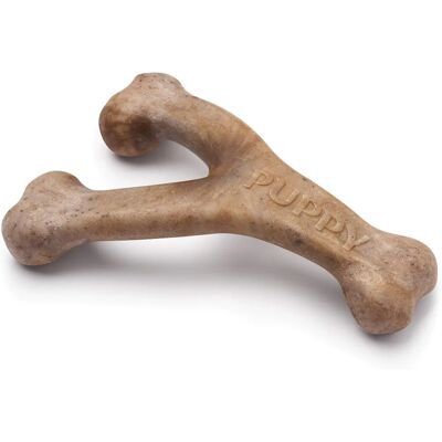 Benebone Puppy Wishbone Bacon Kauwspeelgoed - Medium Benebone Puppy Wishbone Bacon Kauwspeelgoed - Medium