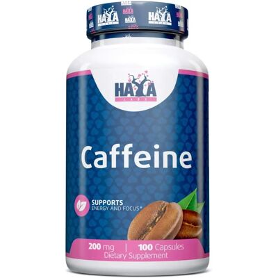 Haya Labs Koffein 200 mg - 100 Kapseln - Nahrungsergänzung für Energie & Konzentration Haya Labs Koffein 200 mg - 100 Kapseln - Nahrungsergänzung für Energie & Konzentration