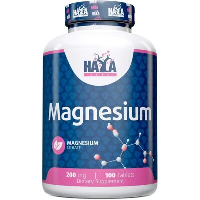 Haya Labs Citrato de Magnesio 200 mg - 100 tabletas Haya Labs Citrato de Magnesio 200 mg - 100 tabletas