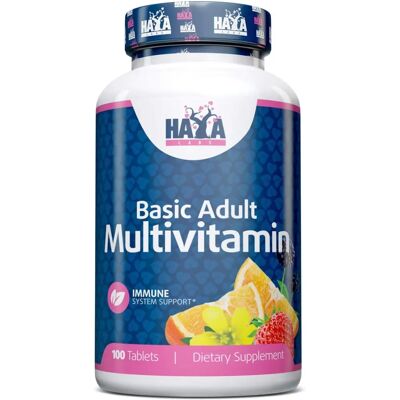 Haya Labs Basic Adult Multivitamin - 100 Tabs Haya Labs Basic Adult Multivitamin - 100 Tabs
