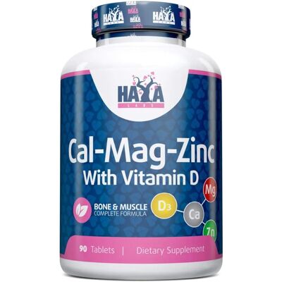 Haya Labs Calcio Magnesio y Zinc con Vitamina D - 90 tabletas Haya Labs Calcio Magnesio y Zinc con Vitamina D - 90 tabletas