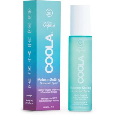 Coola Organiczny Spray Utrwalający Makijaż Twarzy SPF30 - 44 ml Coola Organiczny Spray Utrwalający Makijaż Twarzy SPF30 - 44 ml
