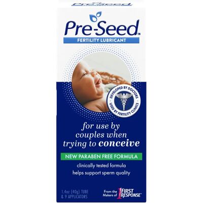 Lubrifiant Fertilité Pre-seed - Soutient la mobilité des spermatozoïdes - Publicité Lubrifiant Fertilité Pre-seed - Soutient la mobilité des spermatozoïdes - Publicité