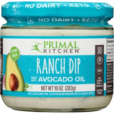 Primal Kitchen Ranch Dip - Avec huile d'avocat - 10 oz - Lot de 6 - Publicité Primal Kitchen Ranch Dip - Avec huile d'avocat - 10 oz - Lot de 6 - Publicité