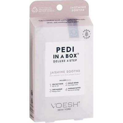Voesh Pedi in Box Deluxe Jasmin 4 Étapes Kit soin des pieds - Publicité Voesh Pedi in Box Deluxe Jasmin 4 Étapes Kit soin des pieds - Publicité