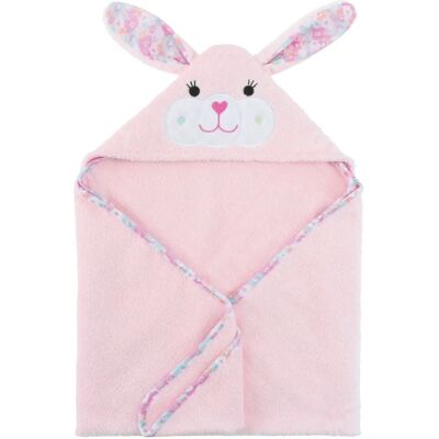 Serviette de bébé Zoocchini - Rose, 76x76 cm, Capuche, 0-18 Mois Serviette de bébé Zoocchini - Rose, 76x76 cm, Capuche, 0-18 Mois