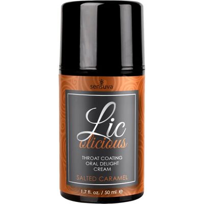 Gel Oral Lic-O-Licious Caramel de Sensuva - Crème pour fellation - Publicité Gel Oral Lic-O-Licious Caramel de Sensuva - Crème pour fellation - Publicité
