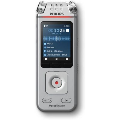 Philips DVT4110 8GB Voice Tracer - Dictáfono, 3MIC, App Smartphone Philips DVT4110 8GB Voice Tracer - Dictáfono, 3MIC, App Smartphone