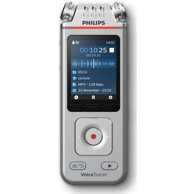 Philips DVT4115 Diktiergerät - Mikrofon, 8GB, Farbdisplay Philips DVT4115 Diktiergerät - Mikrofon, 8GB, Farbdisplay