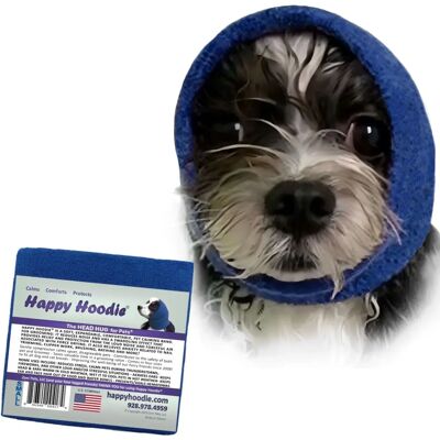 Happy Hoodie - Stress-Reducing Headband for Dogs and Cats - Blue S Happy Hoodie - Stress-Reducing Headband for Dogs and Cats - Blue S