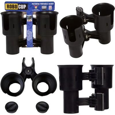 RoboCup Premium Qualität Doppelbecherhalter Tragbarer Caddy - Becherhalter RoboCup Premium Qualität Doppelbecherhalter Tragbarer Caddy - Becherhalter