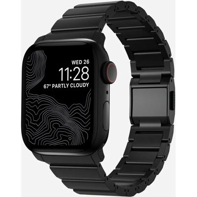 Nomad Titanium Band - Bracelet en titane pour Apple Watch 38/40/41 mm - Noir - Publicité Nomad Titanium Band - Bracelet en titane pour Apple Watch 38/40/41 mm - Noir - Publicité