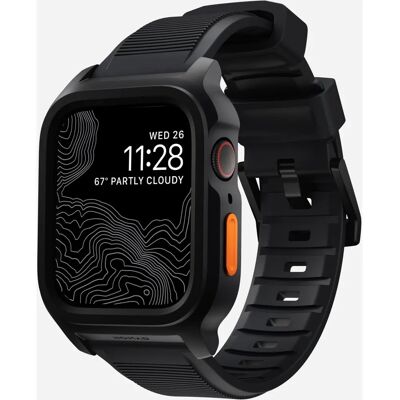Nomad Rugged Case - Apple Watch Series 8 - Zwart - Smartwatch-huis Nomad Rugged Case - Apple Watch Series 8 - Zwart - Smartwatch-huis