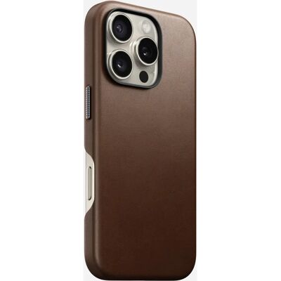 Nomad iPhone 16 Pro Echt Lederen MagSafe Hoes Nomad iPhone 16 Pro Echt Lederen MagSafe Hoes