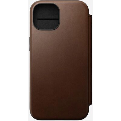 Nomad Læder Folio til iPhone 15 - Stilfuldt MagSafe Cover Nomad Læder Folio til iPhone 15 - Stilfuldt MagSafe Cover