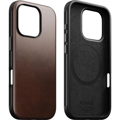 Coque Nomad MagSafe en cuir pour iPhone 16 Pro Max - Étui pour smartphone - Publicité Coque Nomad MagSafe en cuir pour iPhone 16 Pro Max - Étui pour smartphone - Publicité