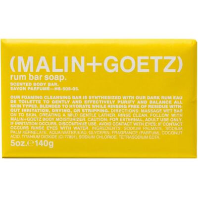 Malin + Goetz Savon au Rhum - 140g - Savons - Publicité Malin + Goetz Savon au Rhum - 140g - Savons - Publicité
