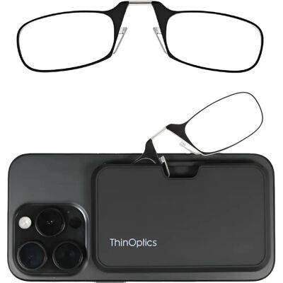 ThinOptics - Reading Glasses 2.0 - Preto - Estojo compacto - Reading Glasses ThinOptics - Reading Glasses 2.0 - Preto - Estojo compacto - Reading Glasses