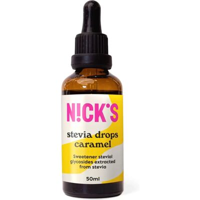 Nick's Stevia Drops - Karmel - 50ml Słodzik Nick's Stevia Drops - Karmel - 50ml Słodzik