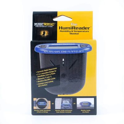 Music Nomad MN305 HumiReader - Feuchtigkeits- & Temperaturmesser - 3-in-1 Music Nomad MN305 HumiReader - Feuchtigkeits- & Temperaturmesser - 3-in-1