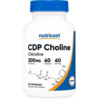 Nutricost CDP Choline - 300 Mg - 120 Capsules Nutricost CDP Choline - 300 Mg - 120 Capsules