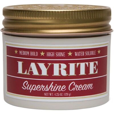 Layrite Supershine Crema - Tenuta Media, Alta Lucentezza - Crema per capelli 120g Layrite Supershine Crema - Tenuta Media, Alta Lucentezza - Crema per capelli 120g