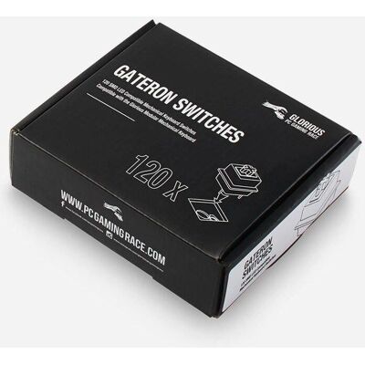 Interruptores Gateron Verdes Glorious - Lineares e Clicky - 120 peças Interruptores Gateron Verdes Glorious - Lineares e Clicky - 120 peças