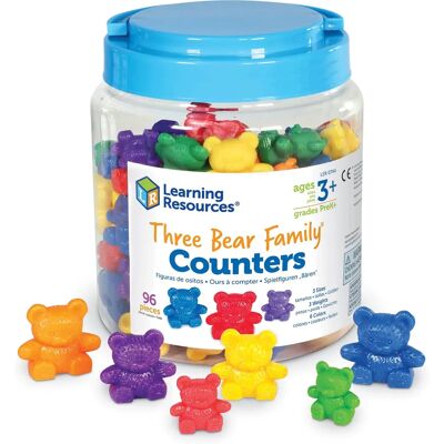 Learning Resources Set di Contatori della Famiglia degli Orsi - 6 Colori Learning Resources Set di Contatori della Famiglia degli Orsi - 6 Colori
